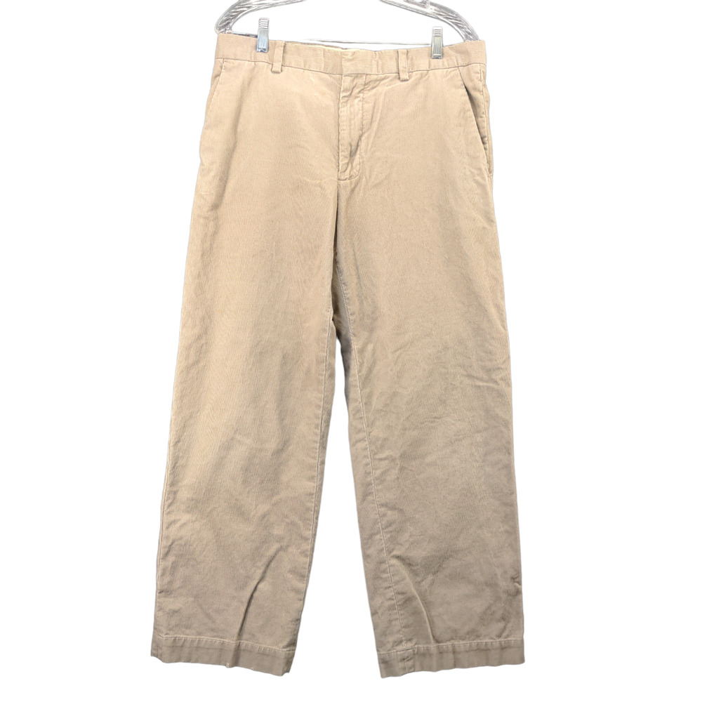 Banana Republic Corduroy Straight Mens Pants 33x30 Tan 100% Cotton
